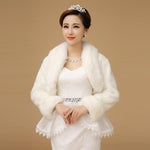 Faux Fur Wedding Bolero Jacket