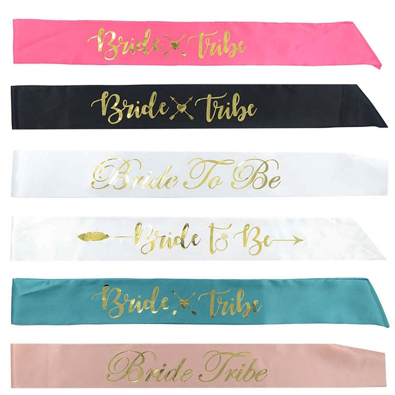 Bride To Be Party Sash - Team Bride Tribe Sash