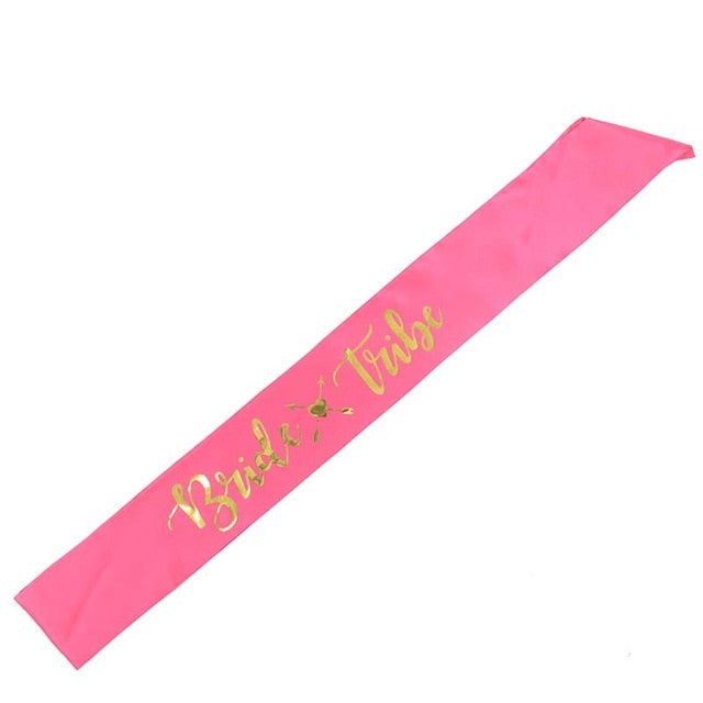 Bride To Be Party Sash - Team Bride Tribe Sash