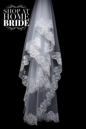 Cathedral Lace Edge Veil