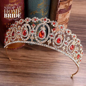 Crystal Wedding Tiara - Five Colors