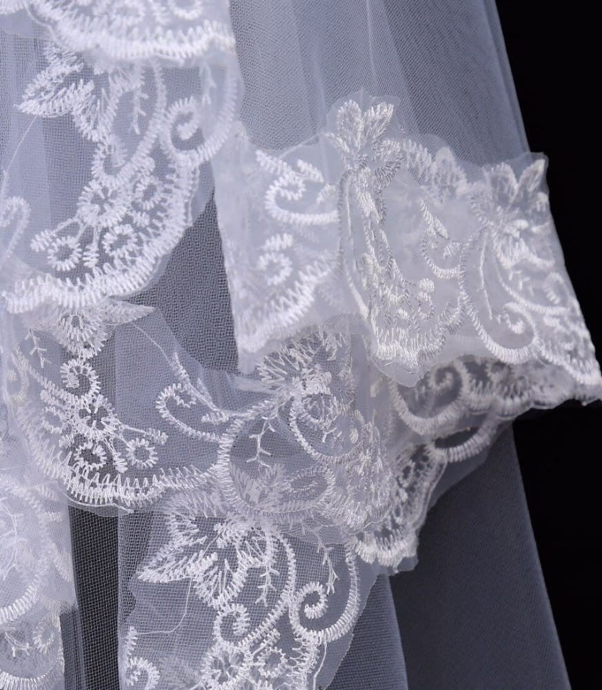 Cathedral Lace Edge Veil