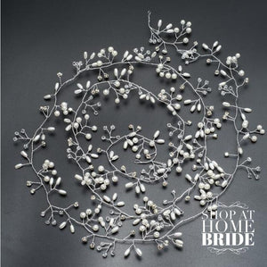 Bridal Hair Vine Rhinestones Pearls