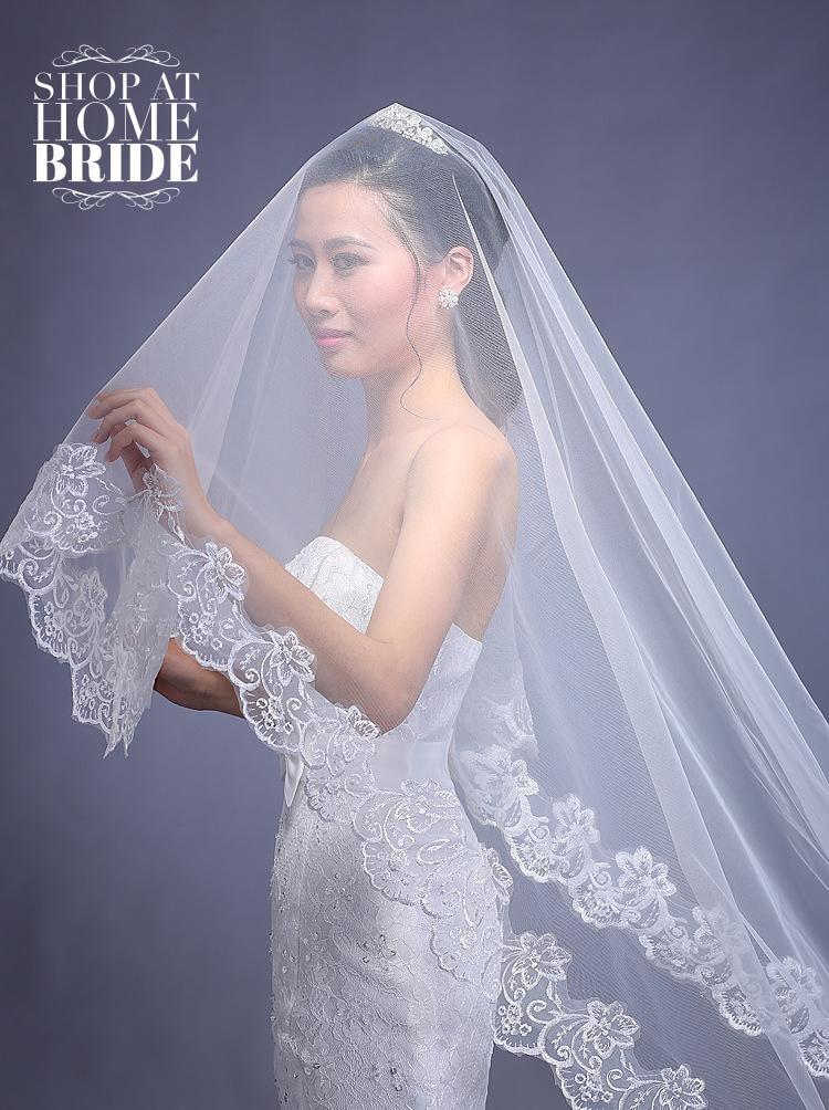 Cathedral Lace Edge Veil