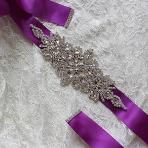 Luxurious Crystal Wedding Belt