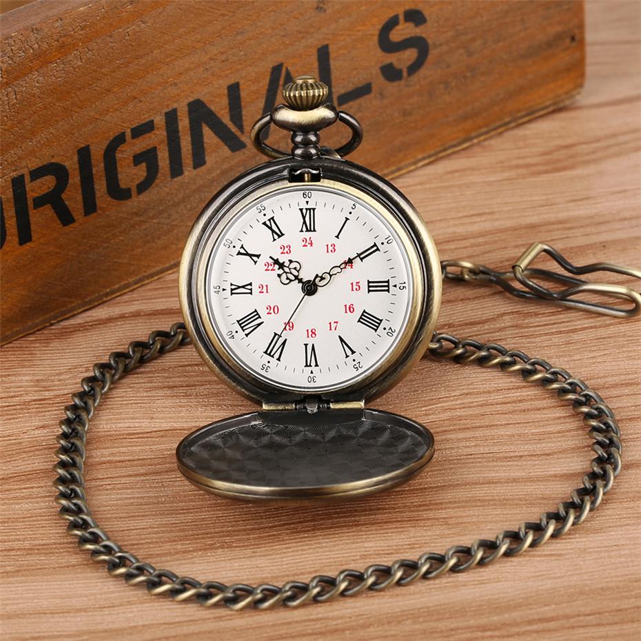 To My Son Vintage Bronze Quartz Pocket Watch