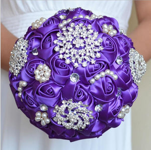 Brooch Bouquet Pearls and Roses