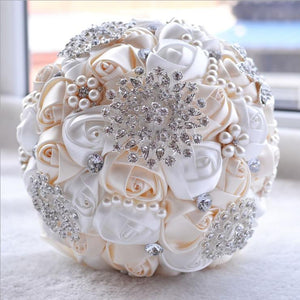 Brooch Bouquet Pearls and Roses