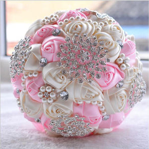 Brooch Bouquet Pearls and Roses