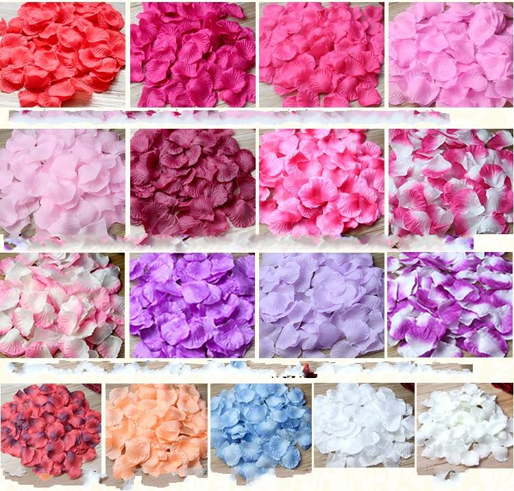 5000 Piece Silk Rose Petals for Wedding Decor