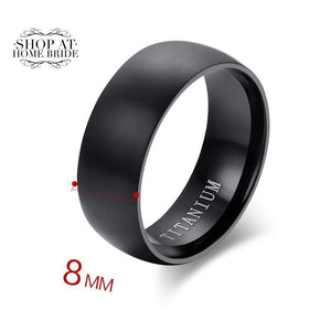 100% Titanium Mens Engagement Wedding Ring