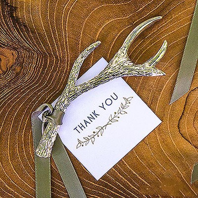 24 Antler Shaped Bottle Opener Wedding Favors