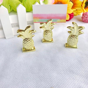 15 Gold Pineapple Place Card Holders