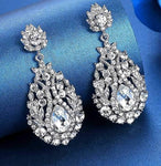 Crystal Teardrop Bridal Earrings