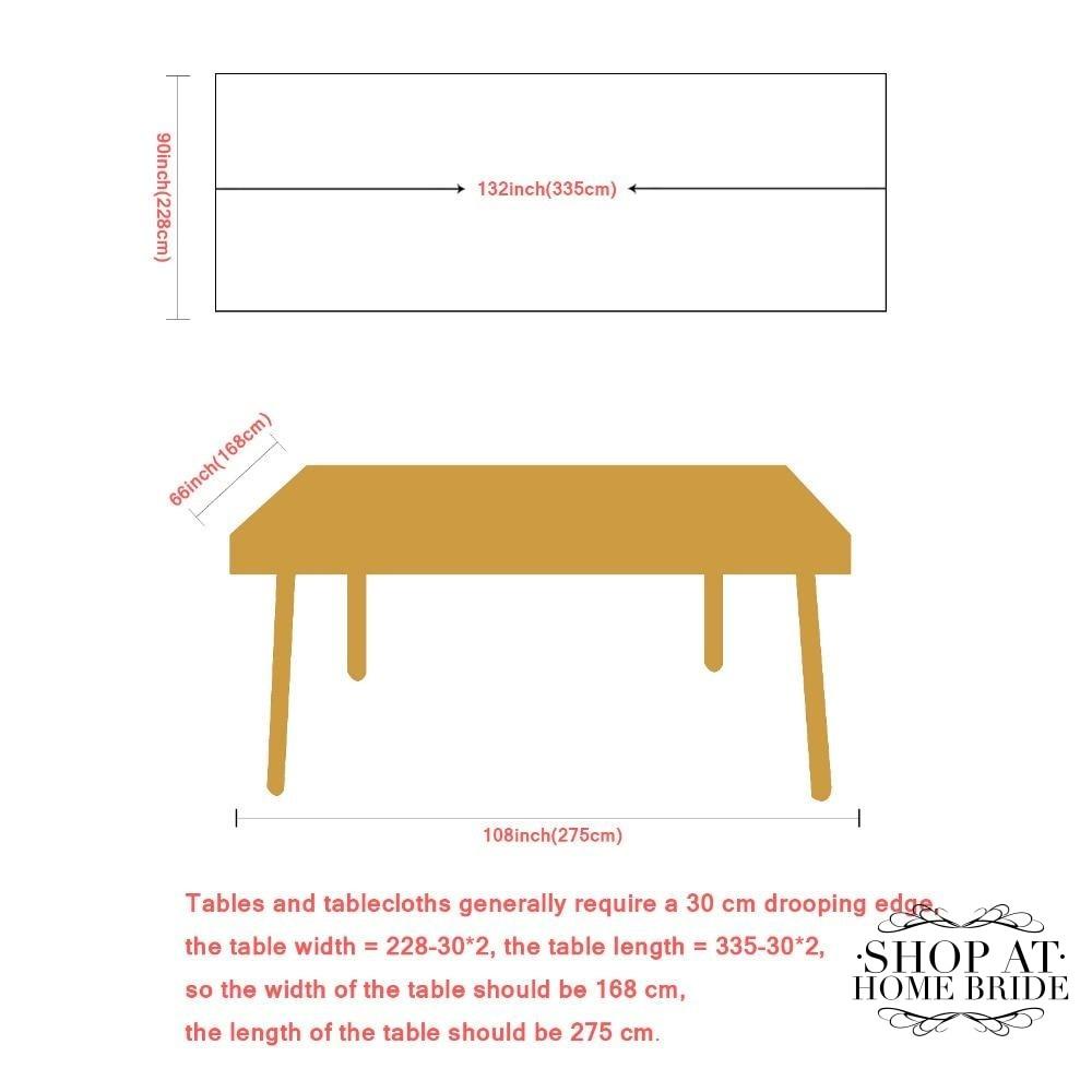 Rectangular Table Linens - 21 Colors - 2 Sizes