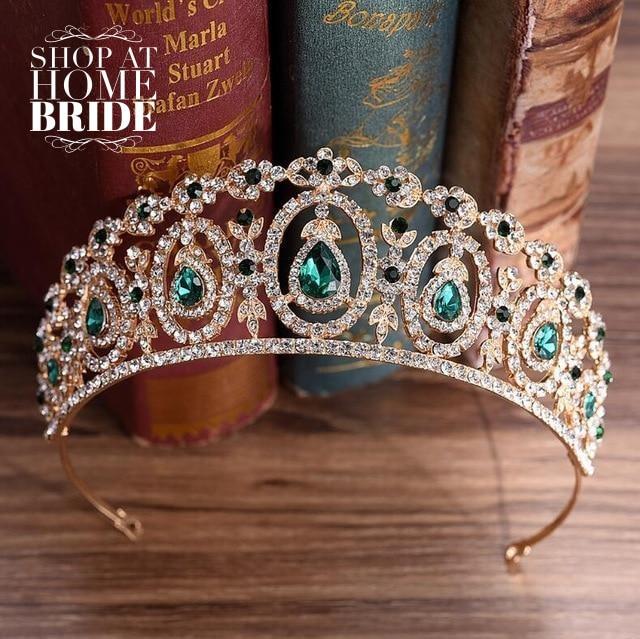 Crystal Wedding Tiara - Five Colors