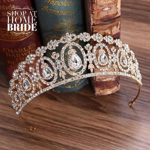 Crystal Wedding Tiara - Five Colors